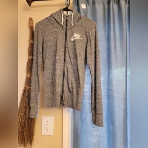 Nike thin long sleeve hooded zip up